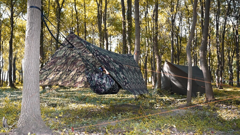 The perfect hammock gear for camouflage camping!