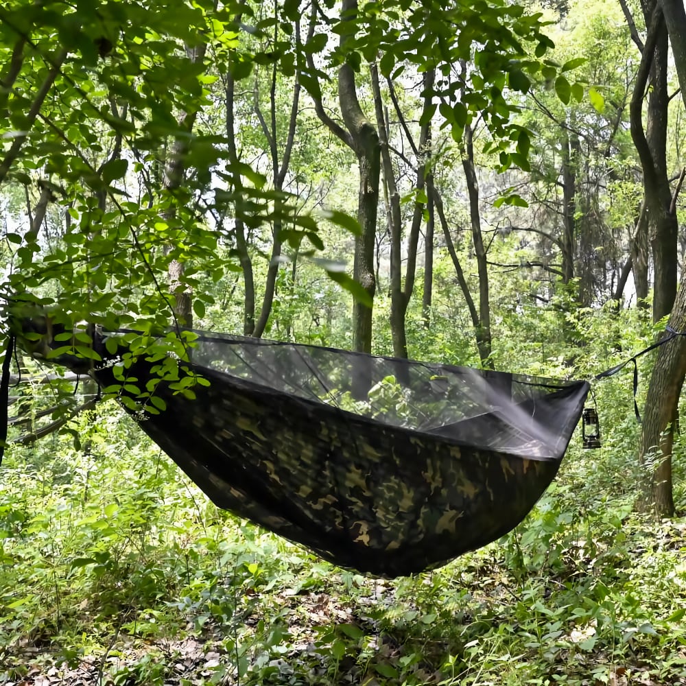 Camo Camping Hammock Set up | Onewind Outdoors