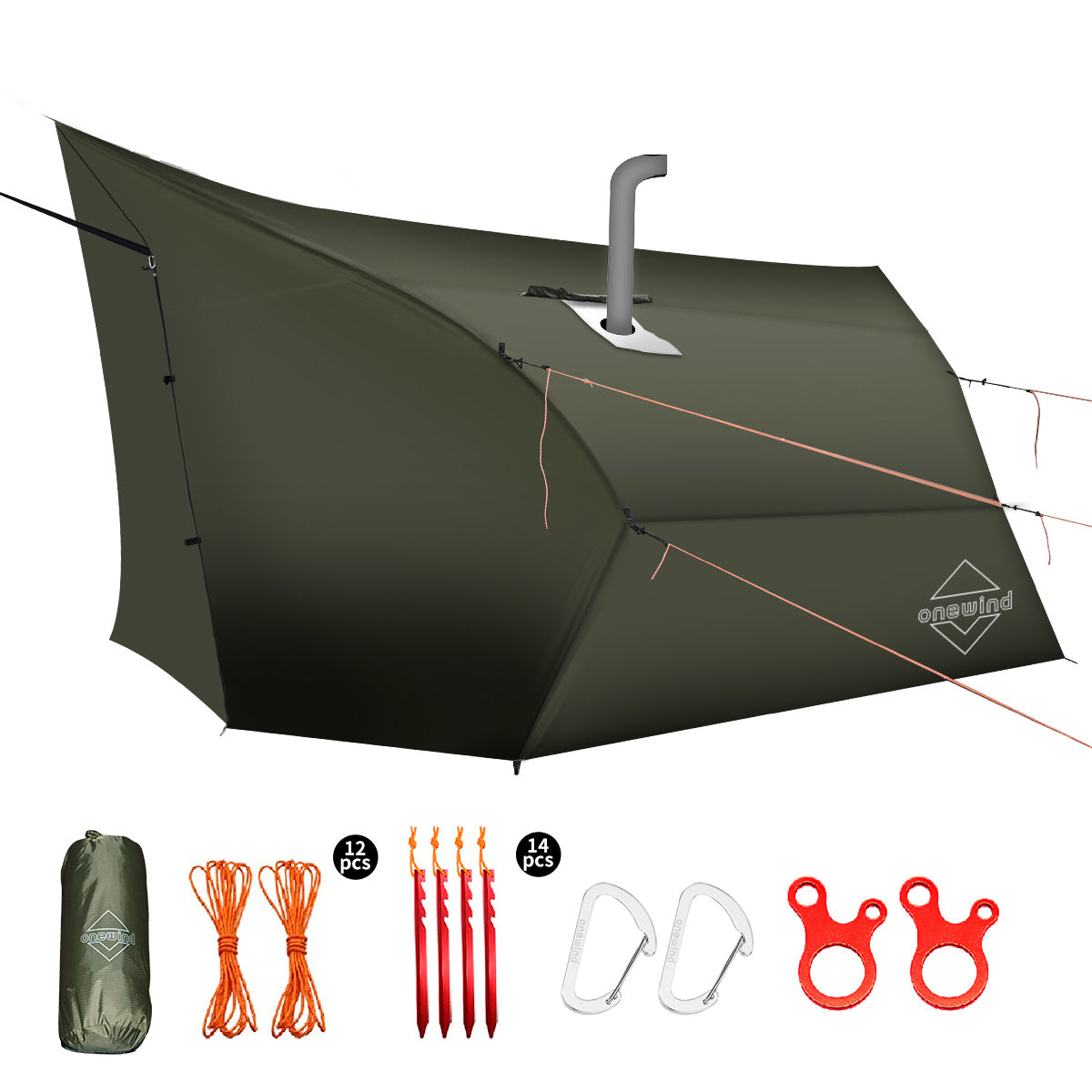 Hot Tent Tarp for Cold Hammock Camping | Onewind Outdoors