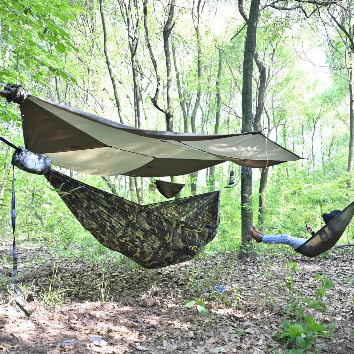 Aerie 11' Double Woodland Camouflage Hammock