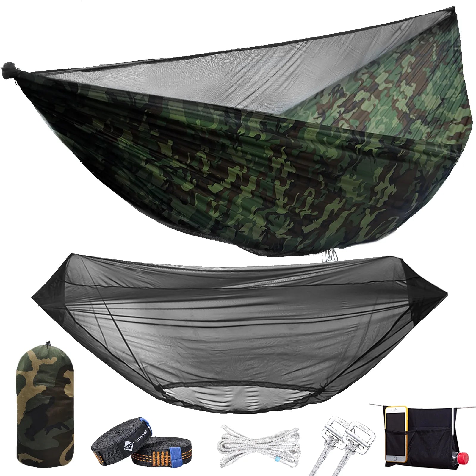 Aerie 11' Double Woodland Camouflage Hammock