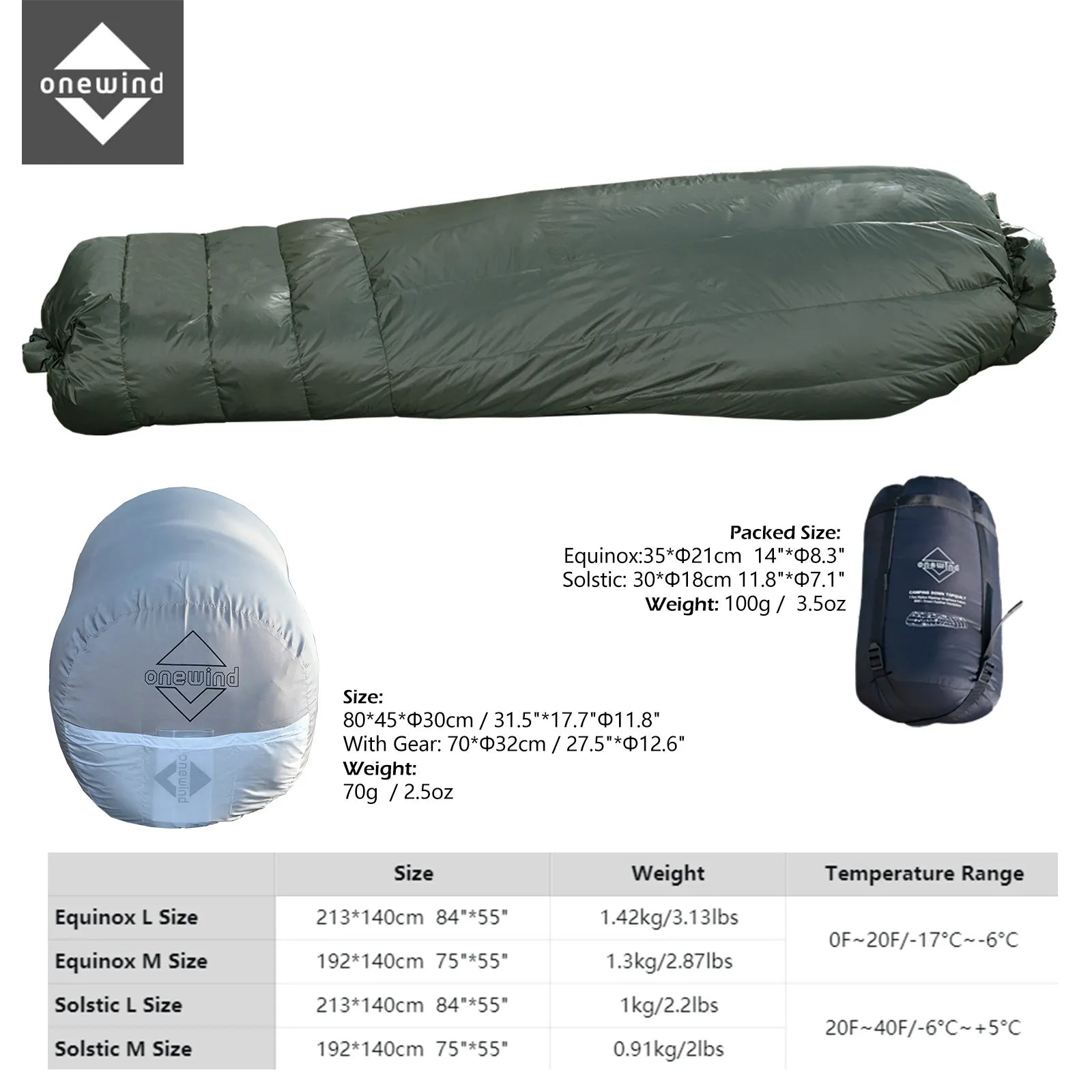 Equinox Hammock Down Topquilt