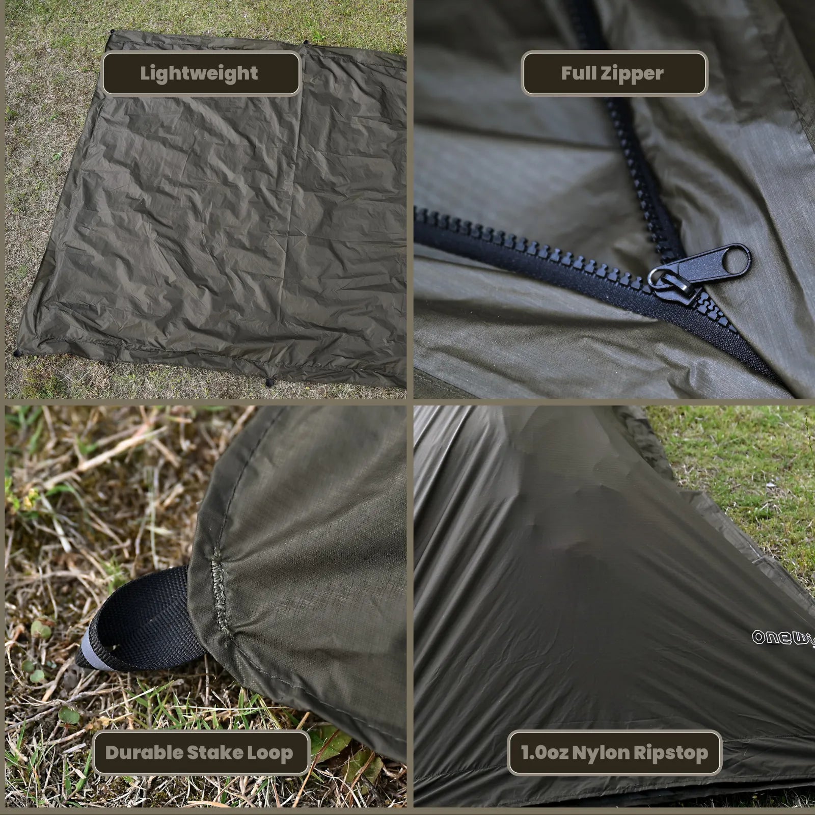 Backpacking Sack and Footprint for Camping