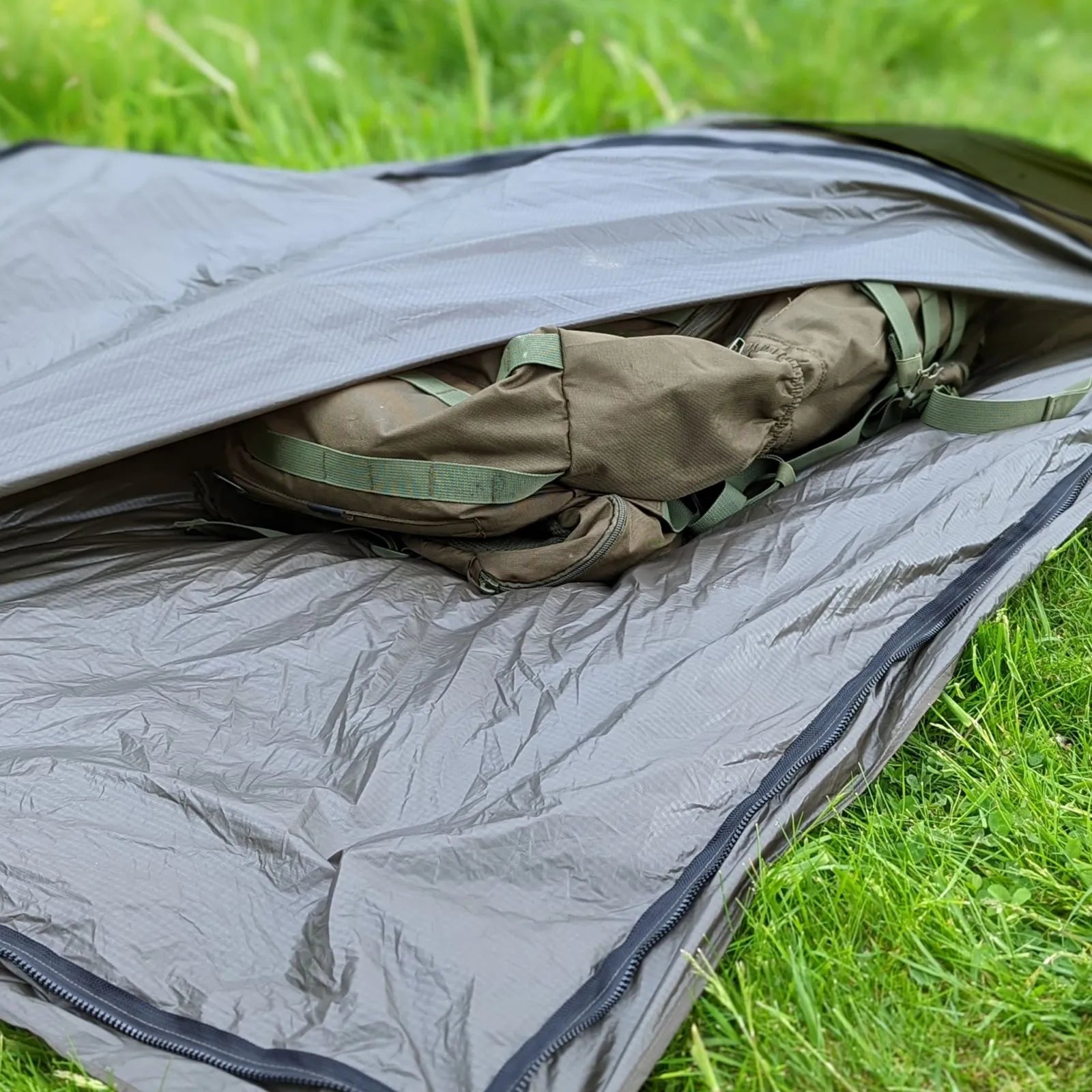 Backpacking Sack and Footprint for Camping