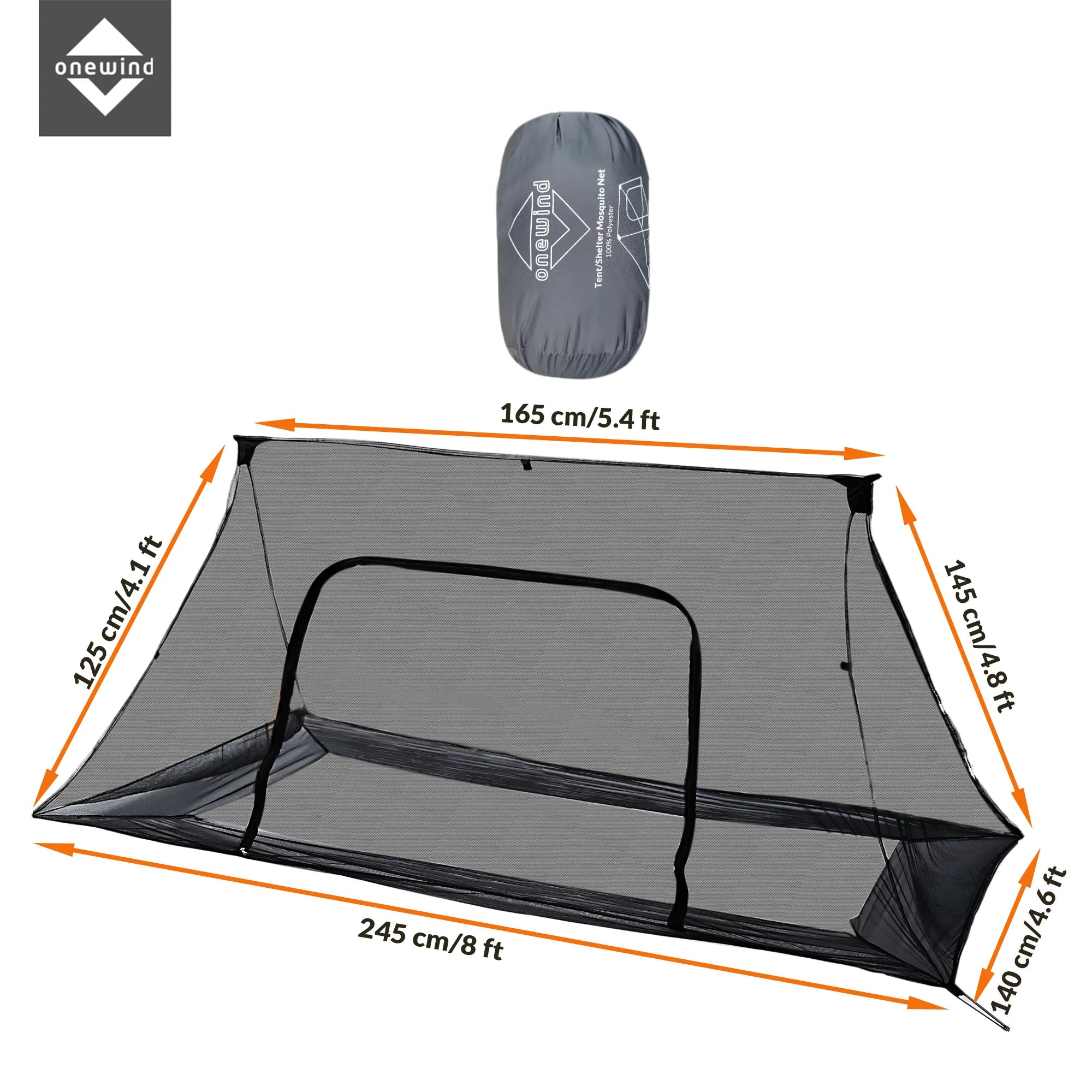 Dyad Shelter Mosquito BugNet für Camping --- Ohne Boden 