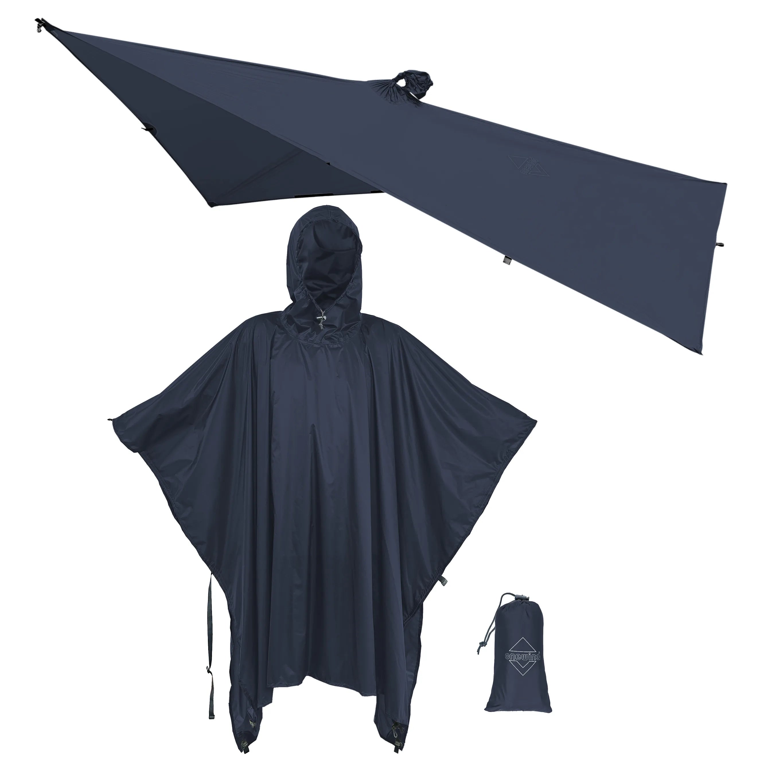 Extended-Length Ultralight Rain Poncho