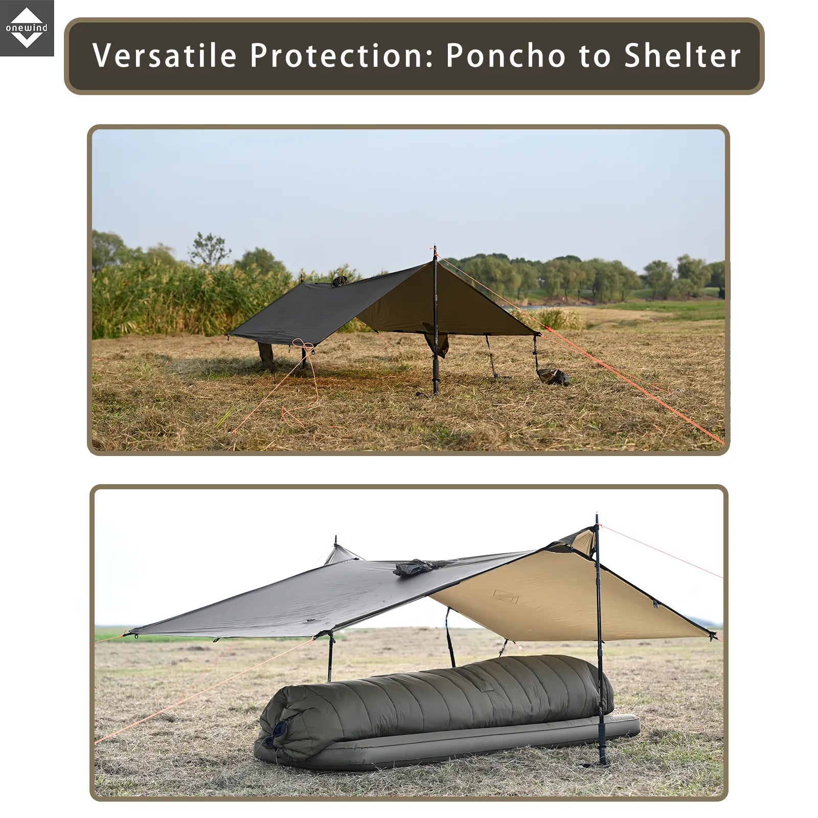 Extended-Length Ultralight Rain Poncho