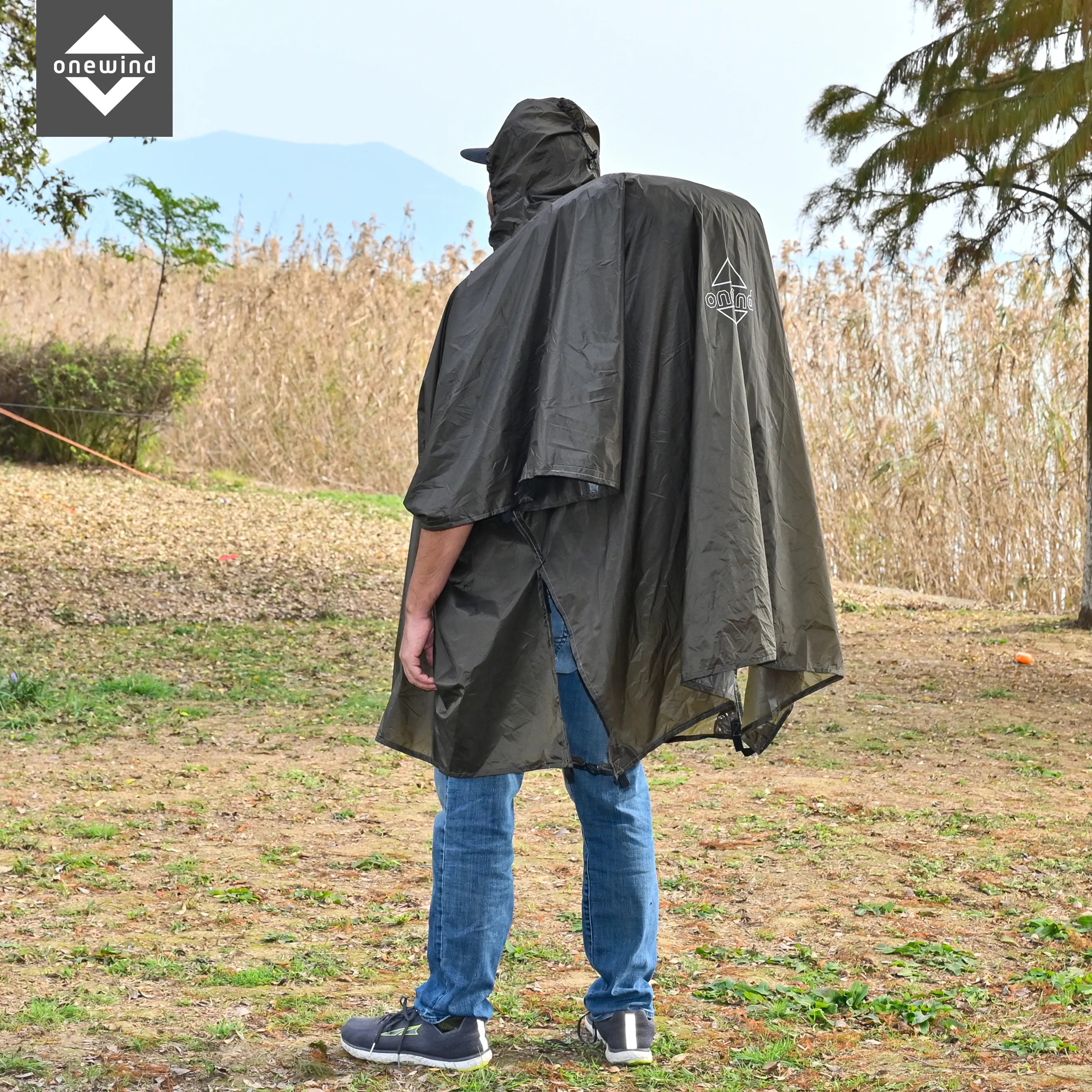 Extended-Length Ultralight Rain Poncho