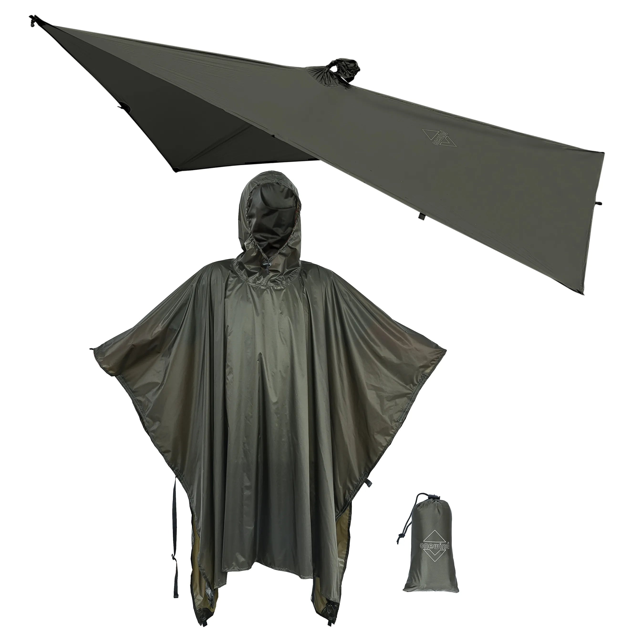 Extended-Length Ultralight Rain Poncho