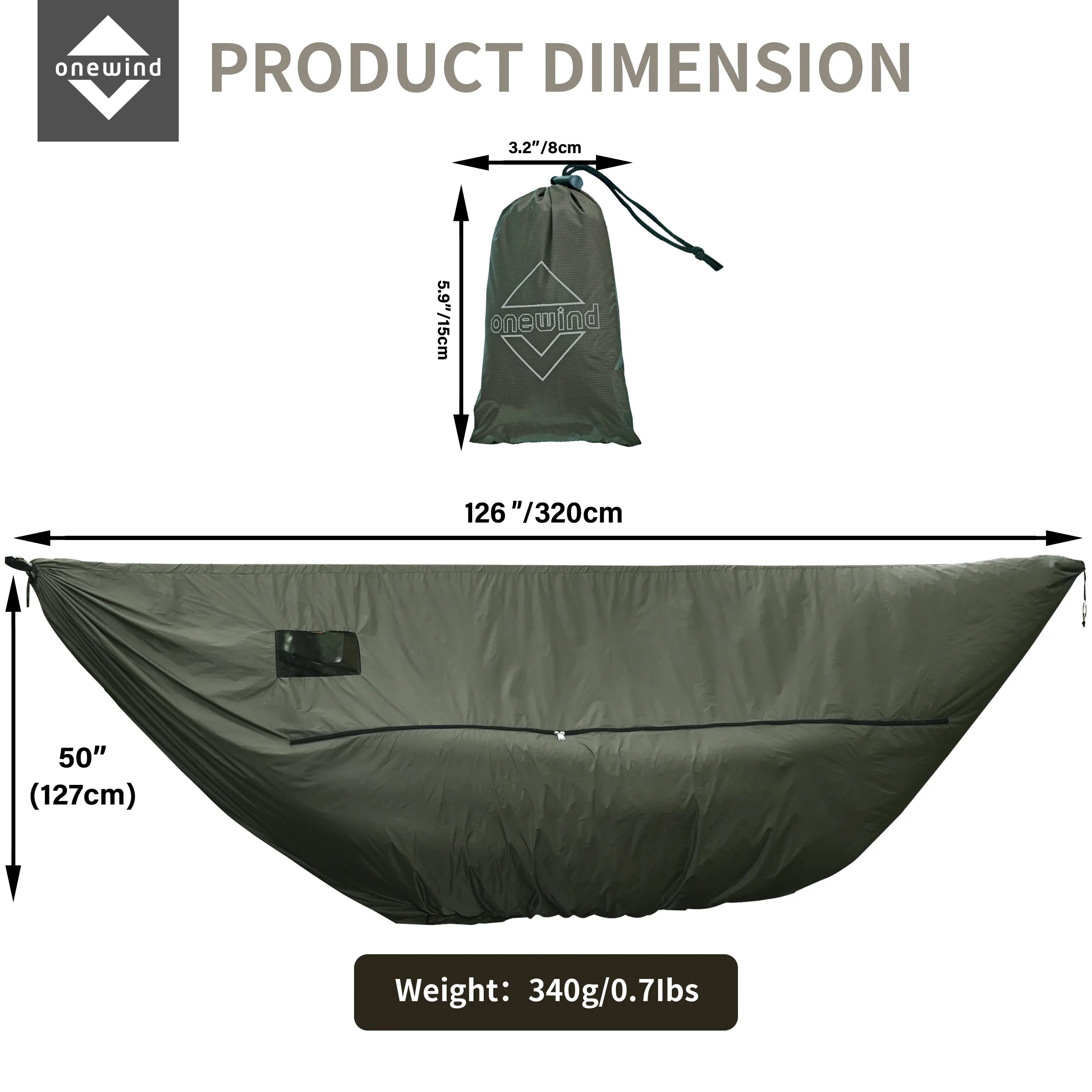 Hammock Zippered Windsock