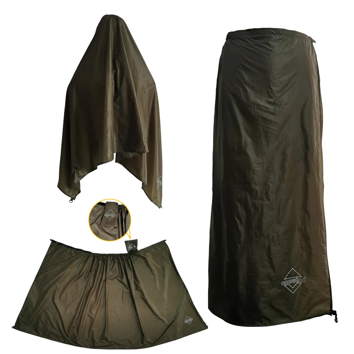 Lightweight Nylon Rain Skirt Camping Gear