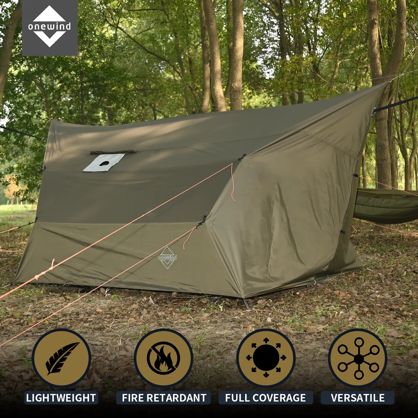 Penumbra Hot Tent Tarp for Hammock Camping