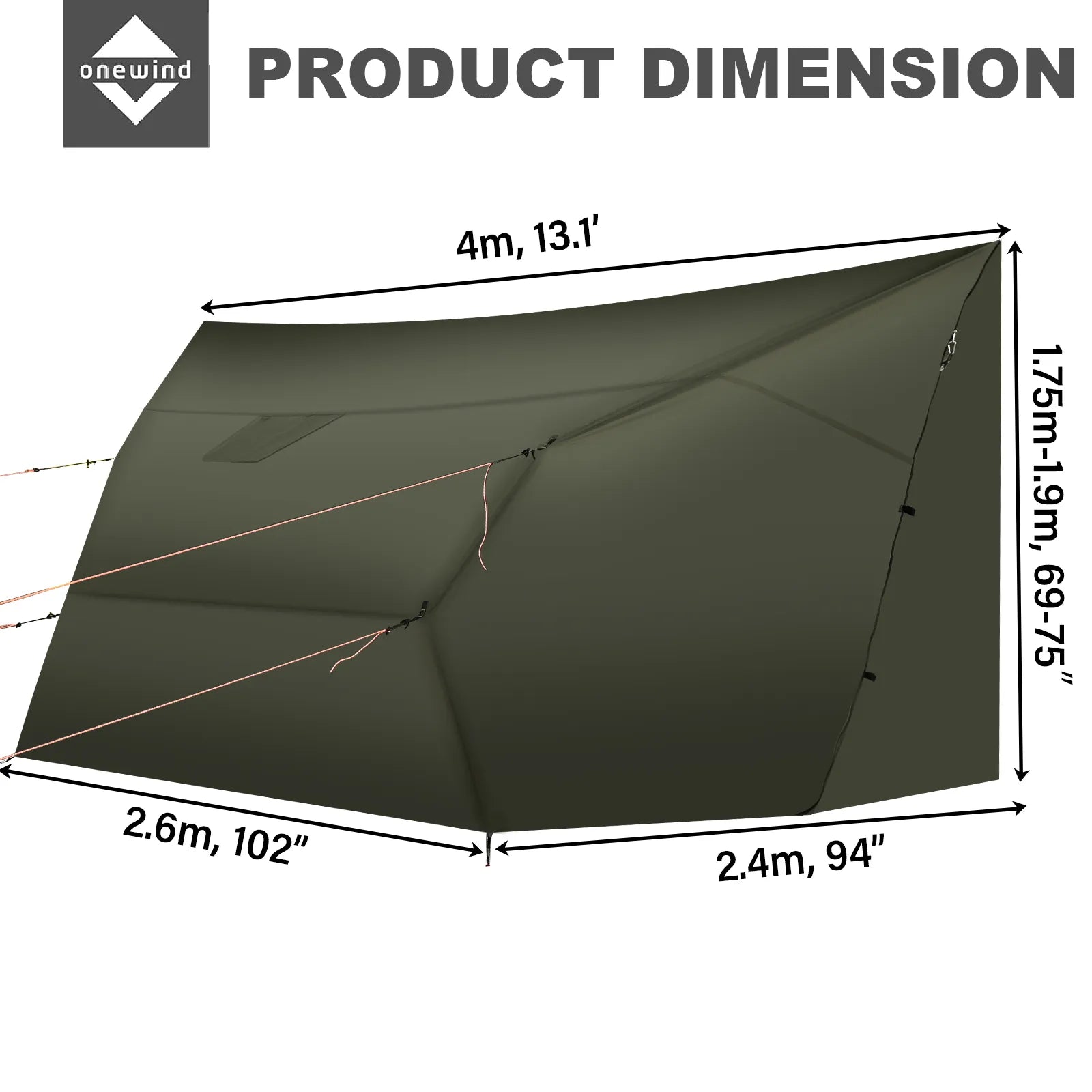 Penumbra Hot Tent Tarp für Hängemattencamping