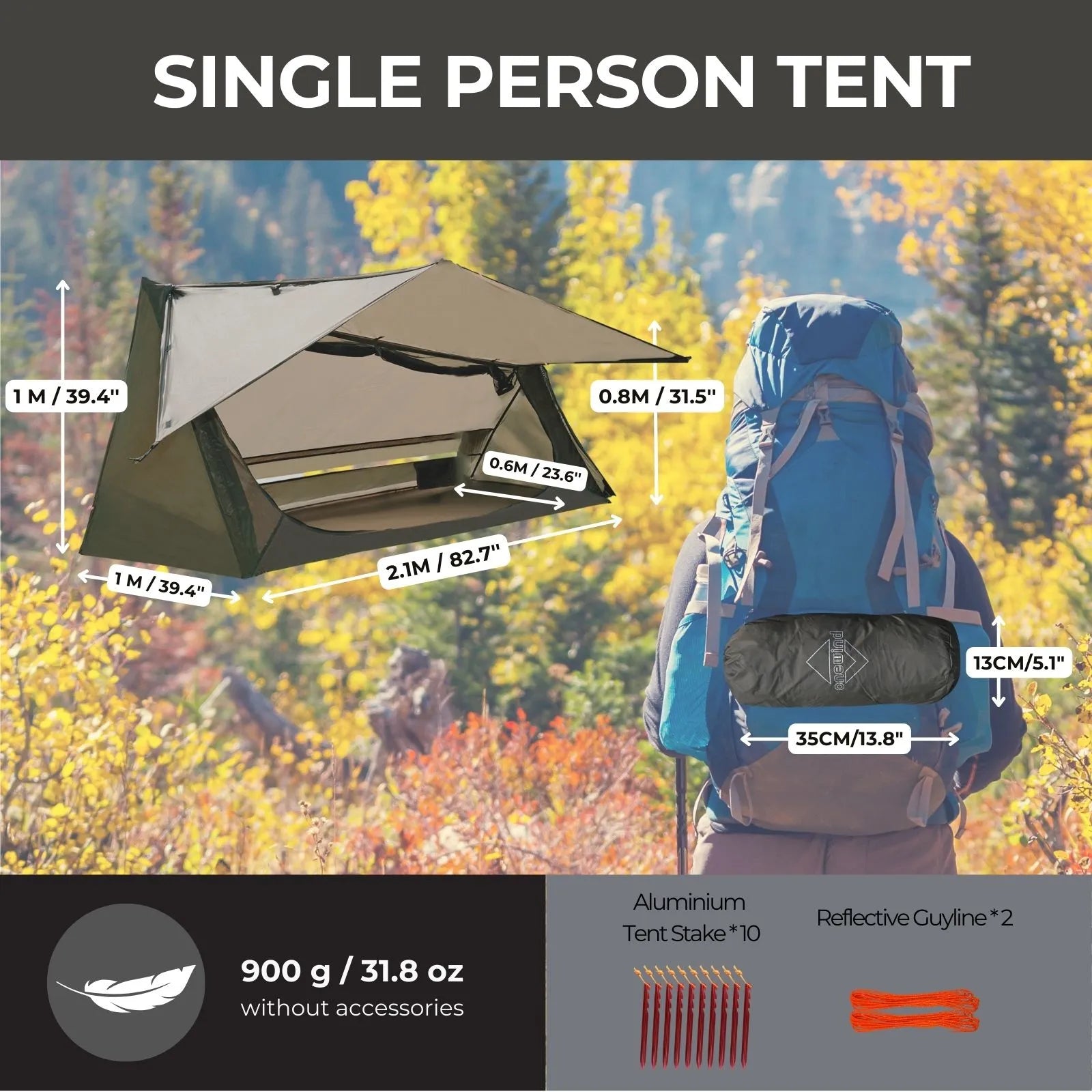 Lightweight Tent for Single Person