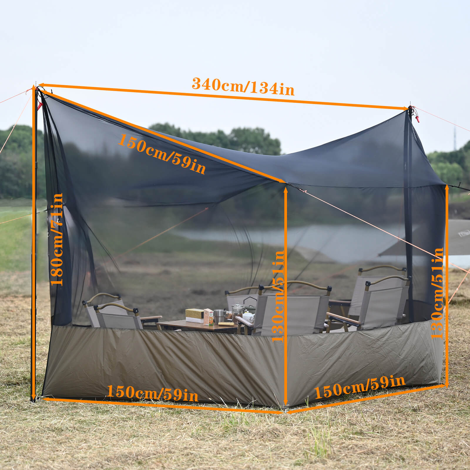 Lightweight Camping Mosquito Net Big Size for Screen House | Onewind Outdoors