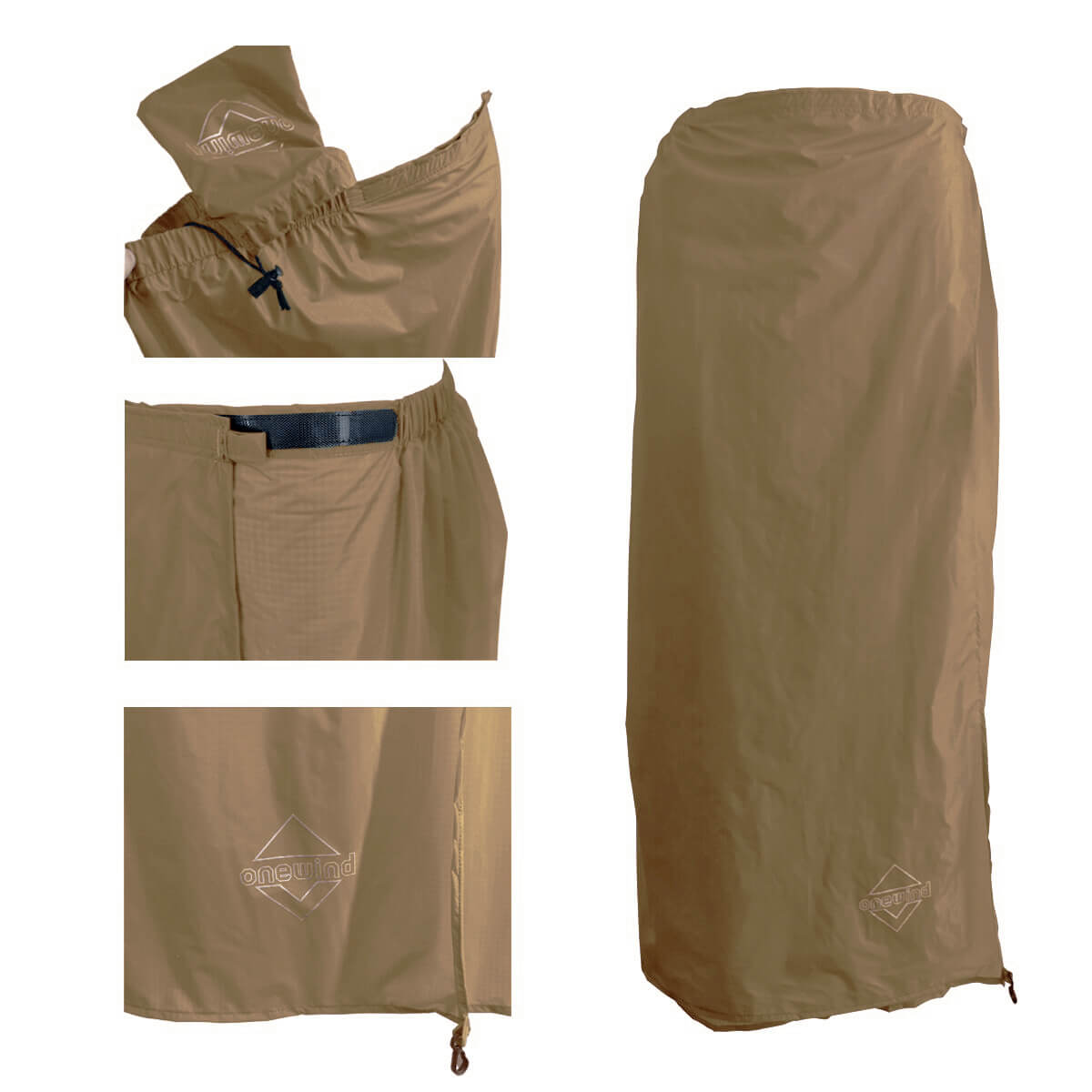 Hiking Rain Skirt Brown |Onewind Outdoors