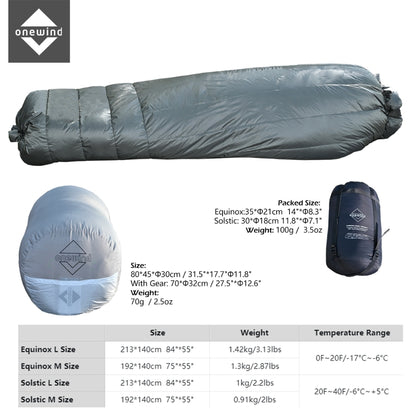 Best Down Sleeping Bag for winter | Onewind Outdoors