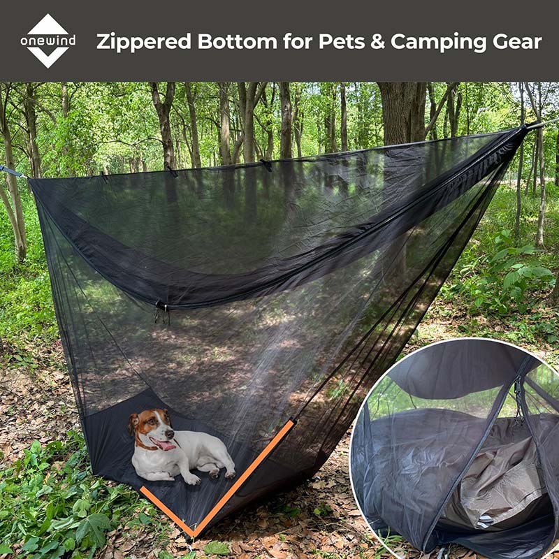 hammock camping with pets mosquito net 