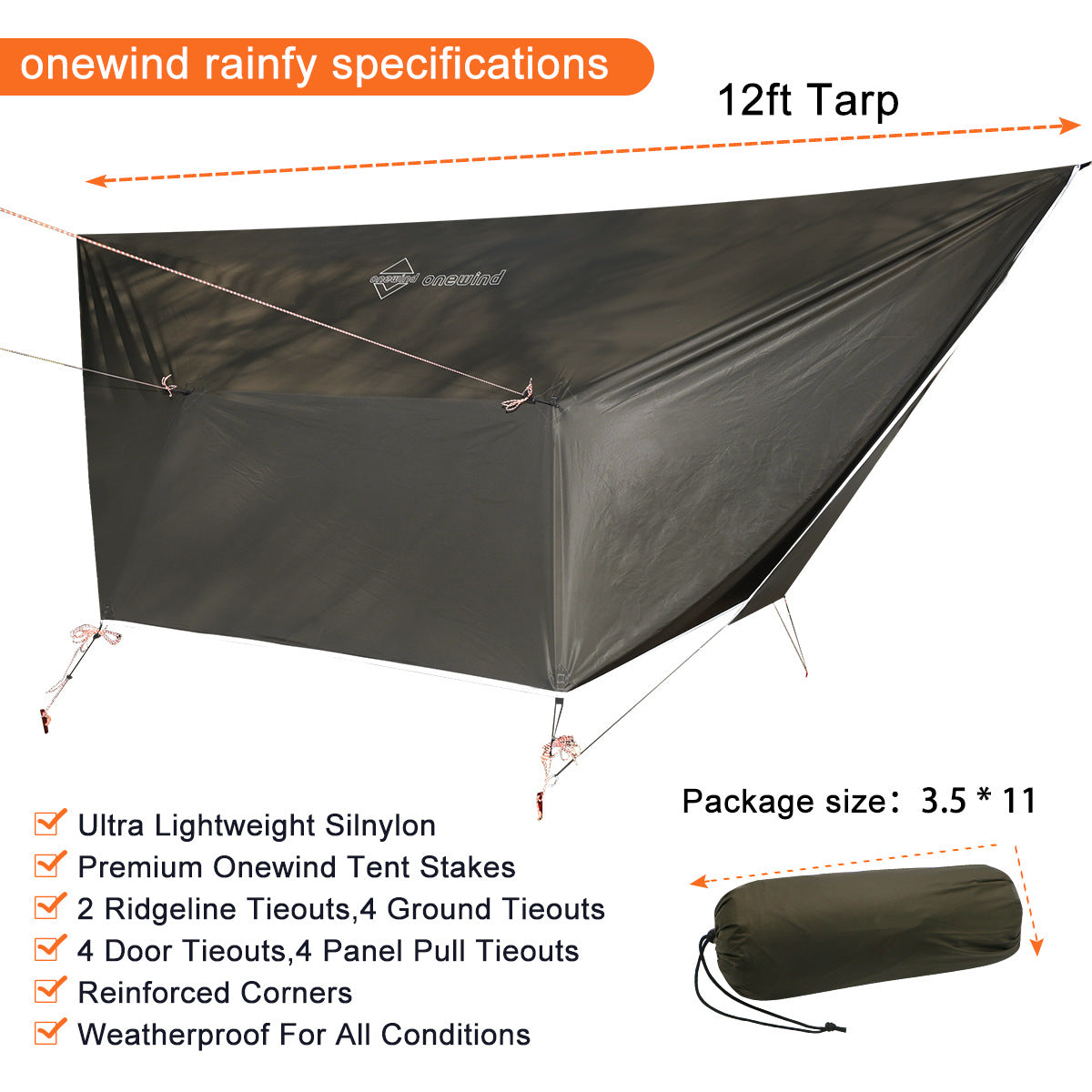 Hammock Tarp Kit | Onewind Outdoors