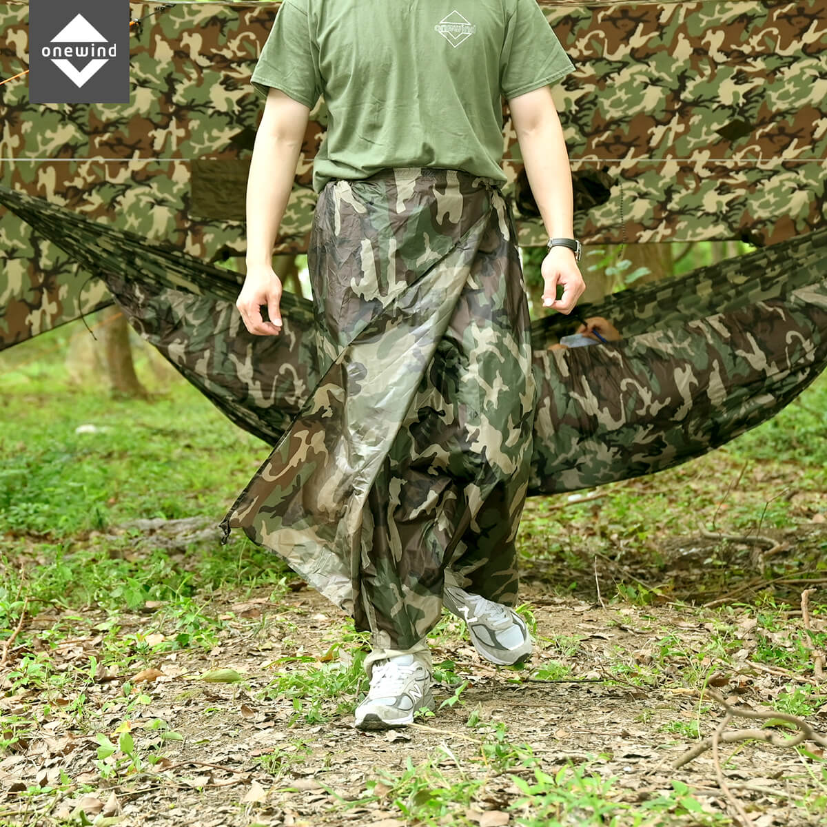 Silnylon Rain Skirt Camo | Onewind Outdoors