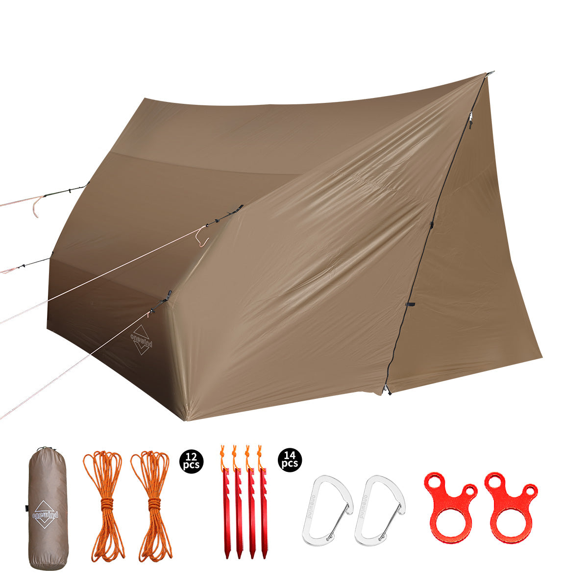 XL Ultralight Tarp for 2 Hammocks | Onewind Outdoors